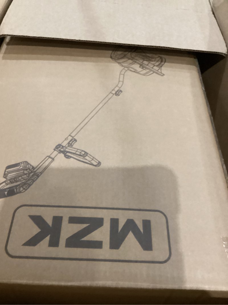Condition photo showing As Is for MZK Cordless Snow Shovel, 20V 13-Inch Battery Powered Snow Thrower, Battery Snow Blower with Directional Plate & Adjustable Front Handle(4.0Ah Li-ion Battery & Fast Charger Included)