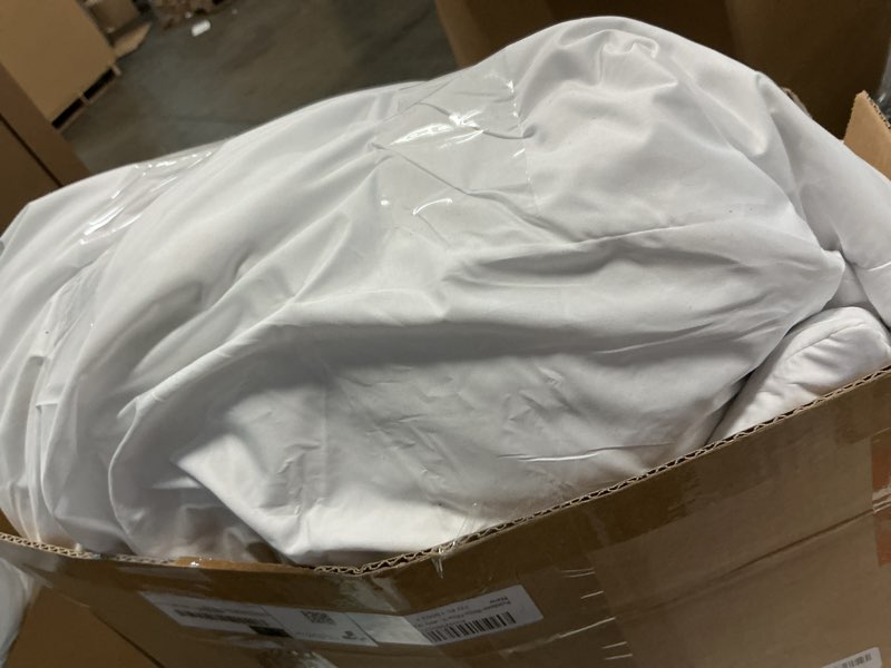 Condition photo showing As Is for puredown® Feather Down Throw Pillow Inserts 22 x 22 (Pack of 2, White), Big Throw Pillows for Floor, Couch, Bed, Machine Washable 22x22 Inch 2