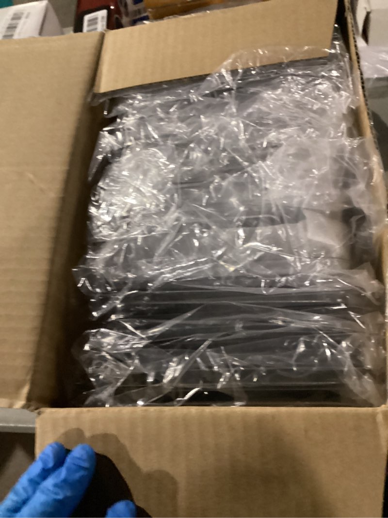 Condition photo showing New/Like New for Delamu 2-Tier Under Sink Organizers and Storage, Multi-Purpose Stackable Bathroom Cabinet Organizers, Pull Out Kitchen Pantry Organization and Storage with Dividers(4 Pack, Clear) Clear 4 Pack