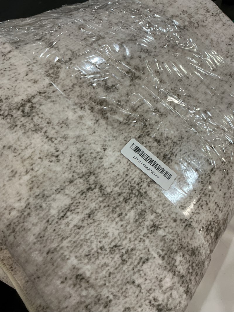 Condition photo showing Good Condition for Washable Area Rug 8x10 Vintage Beige, Ultra Soft Low Pile Faux Wool Carpet for Living Room Bedroom D