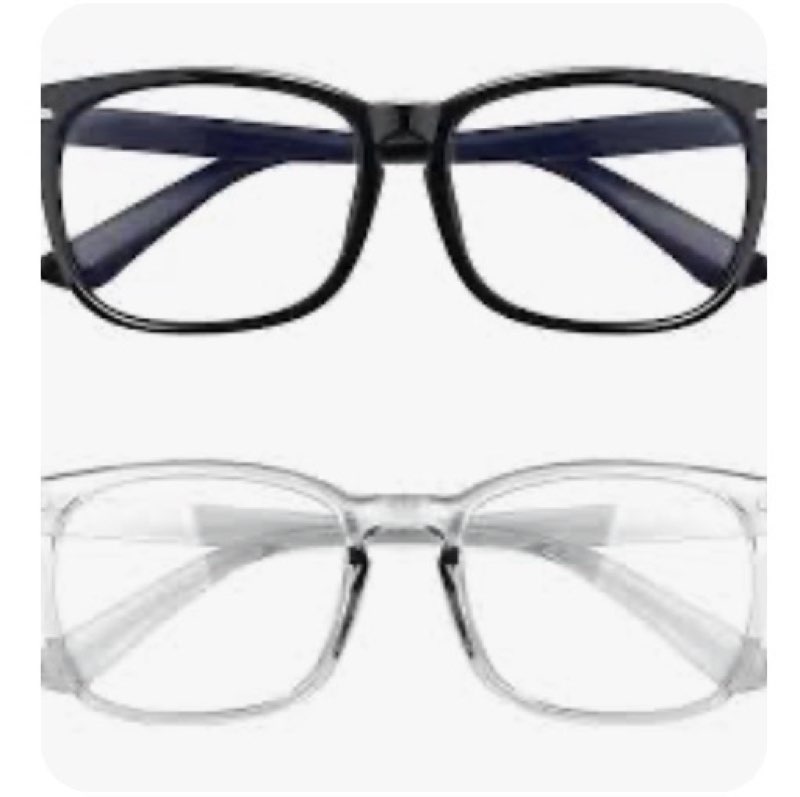 Unisex See-Through Spectacles Protective Transparent Lens Eyeglasses Eyeglasses