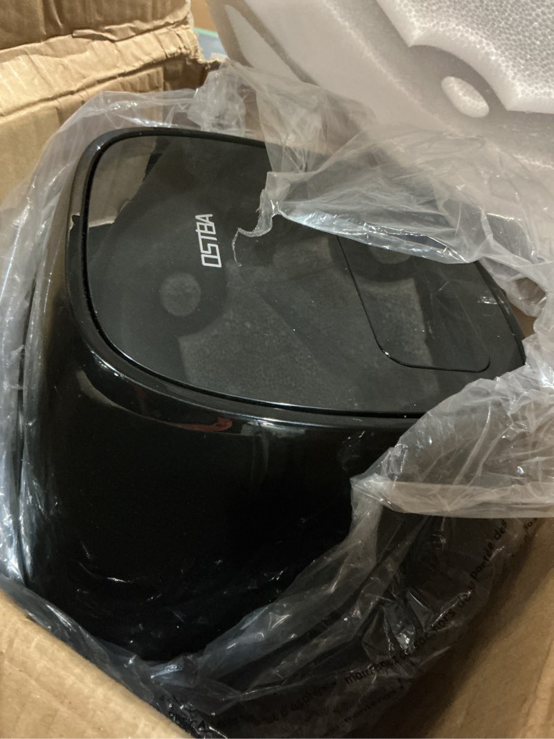 Condition photo showing As Is for ostba 4.5qt air fryer with tempered glass led touch screen, 6 presets one-touch cooking, adjustable temp & time, dishwasher safe nonstick basket, oil-free healthy cooking, 1–4 people 4.5 qt