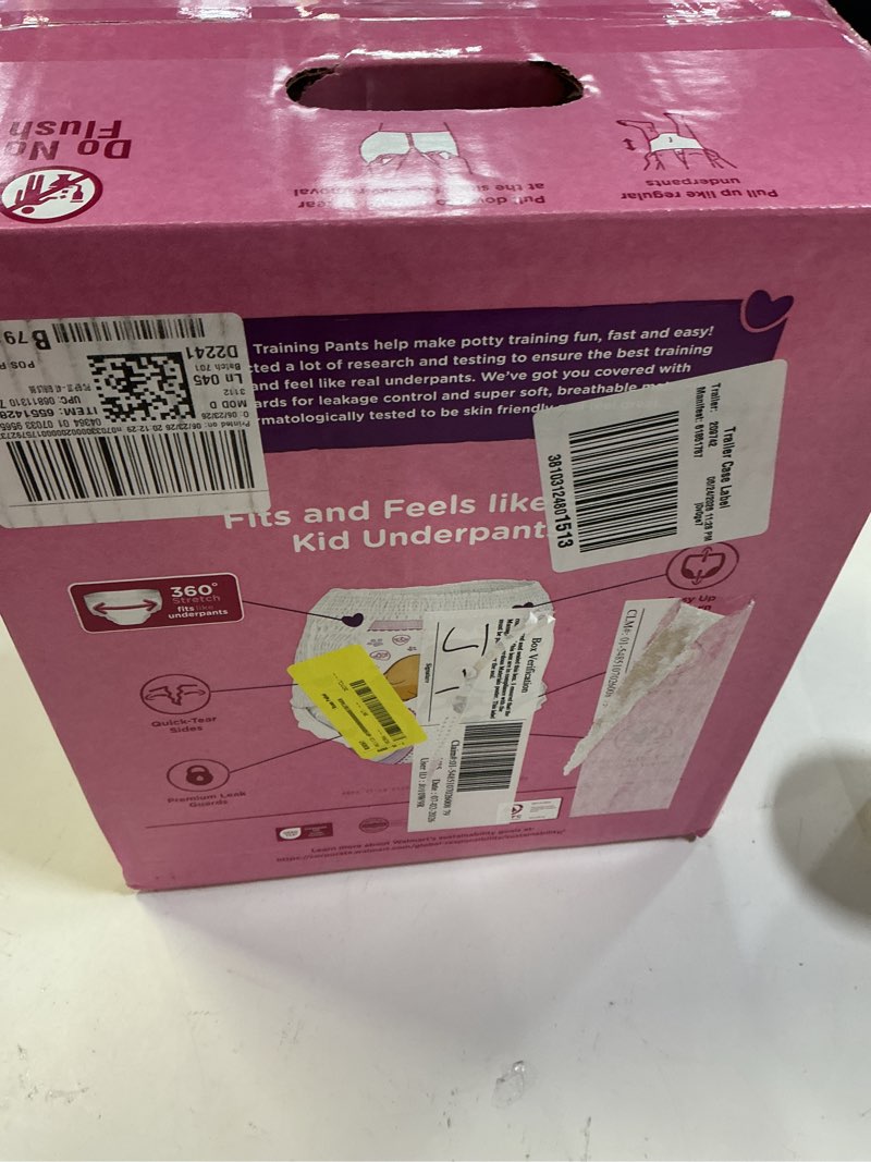 Condition photo showing New/Like New for parent's choice paw patrol training pants for girls, 2t/3t, 94 count (select for more options)