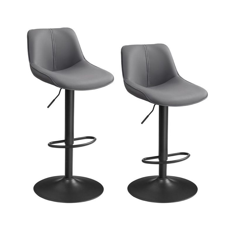 vasagle bar stools set of 2 height adjustable swivel kitchen stools