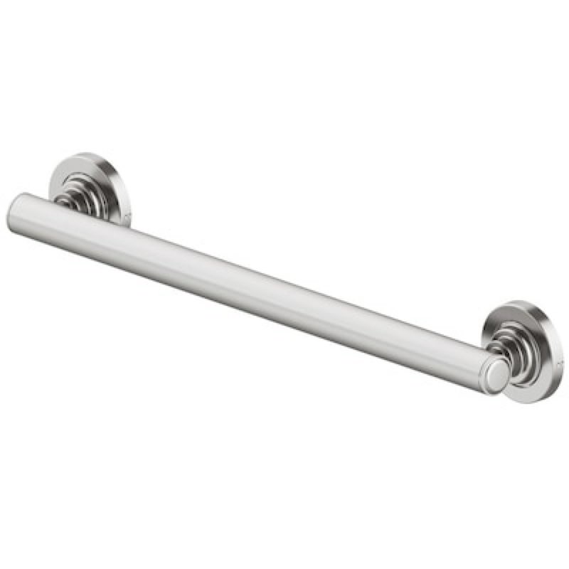 allen + roth townley 16-in brushed nickel wall-mount ada compliant grab bar ( 500-lb weight