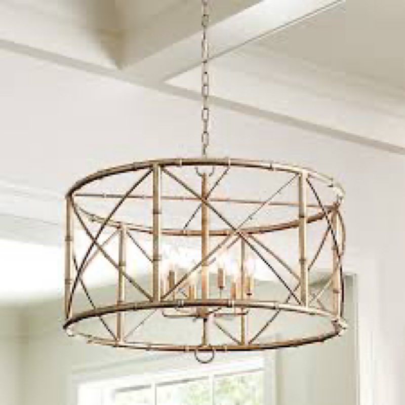 (Damaged)(Similar)6 - Light Chandelier