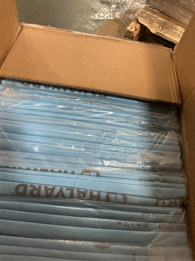 Condition photo showing As Is for HALYARD Disposable Standard Underpads Incontinence Pads, 23”x36”, Lt. Blue-Comfortable Chucks Pads, Disposable, for Adults-Soft Bed Pads for Elderly/Adult Patients, 48822 Pack of 50