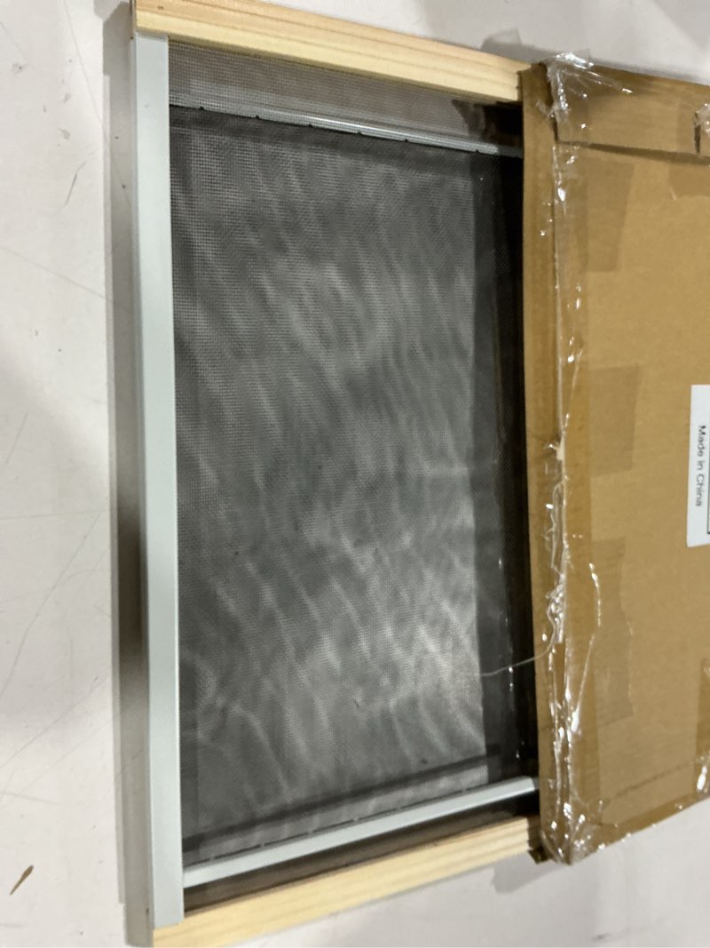 Condition photo showing Good Condition for frost king aws1537sp wb marvin adjustable window screen, natural new 15" h x fits 21-37" wide