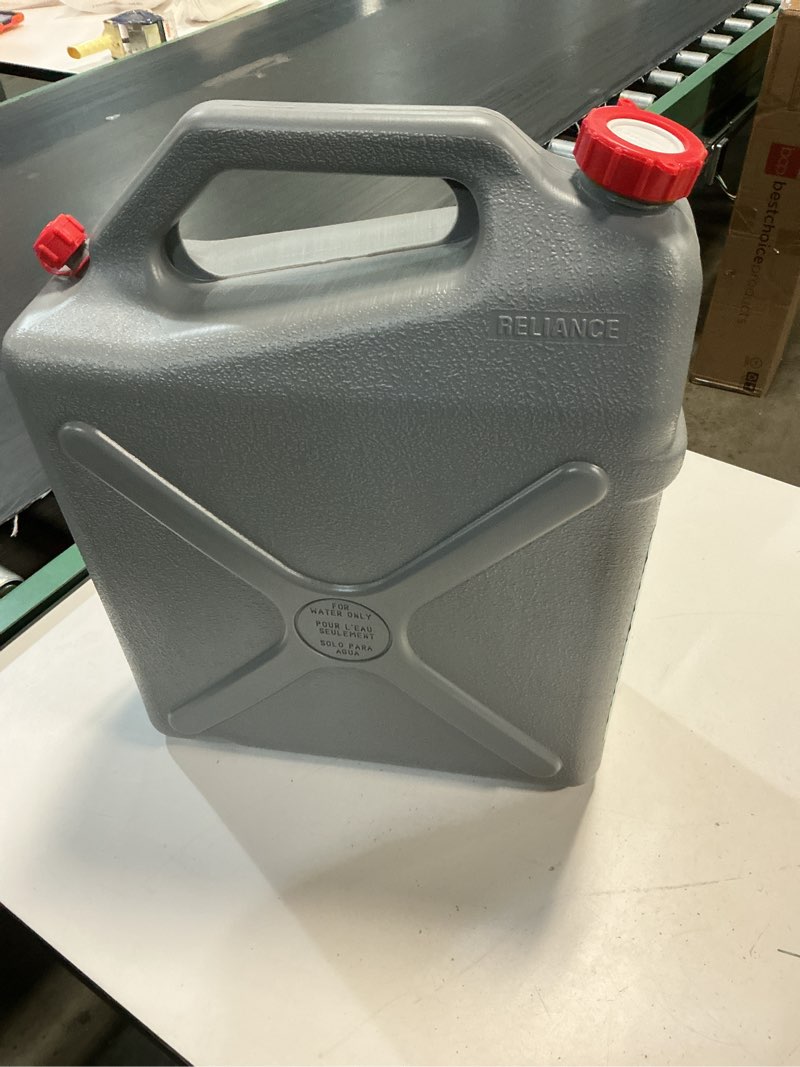 Condition photo showing New/Like New for reliance products rhino-pak heavy duty water container (grey, medium), 8580-15 bottle