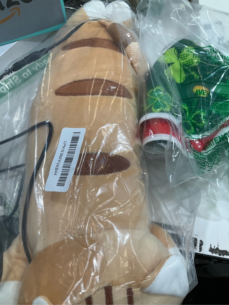 Condition photo showing Good Condition for 20" brown cat heating pad for period cramps usb portable electric 5 heat settings 5 timer modes auto shut off plush stuffed animal warmer for neck back pain relax for women kids