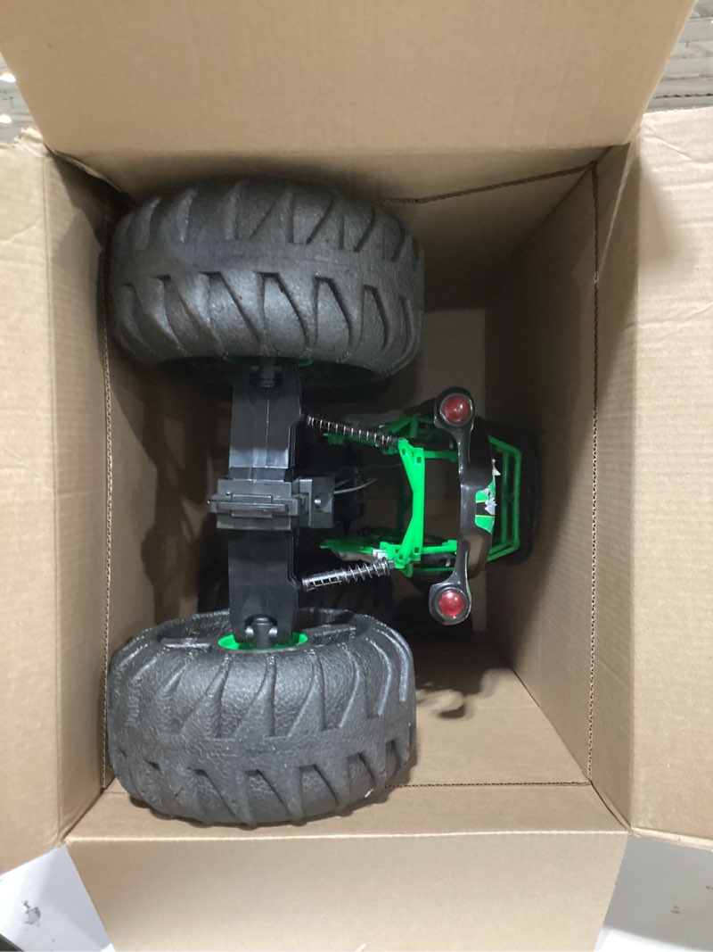 Condition photo showing As Is for losi 1/18 mini lmt grave digger 2s 4x4 rtr brushed monster truck battery & charger included green los01026t1