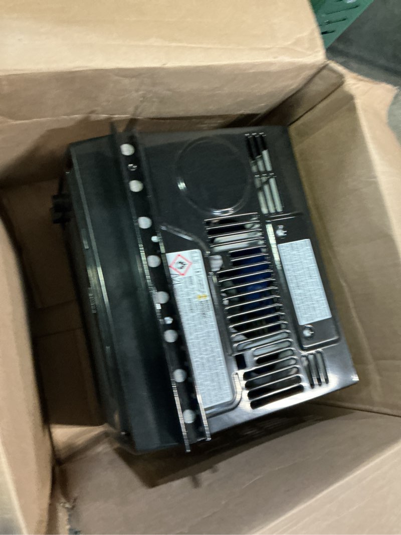 Condition photo showing As Is for midea 6,000 btu 115v window air conditioner w/comfort sense remote, up to 250 sq. ft., white, cooling modes: cool, dehumidify, ventilate - maw06r1wwt-t(color black )(similar)