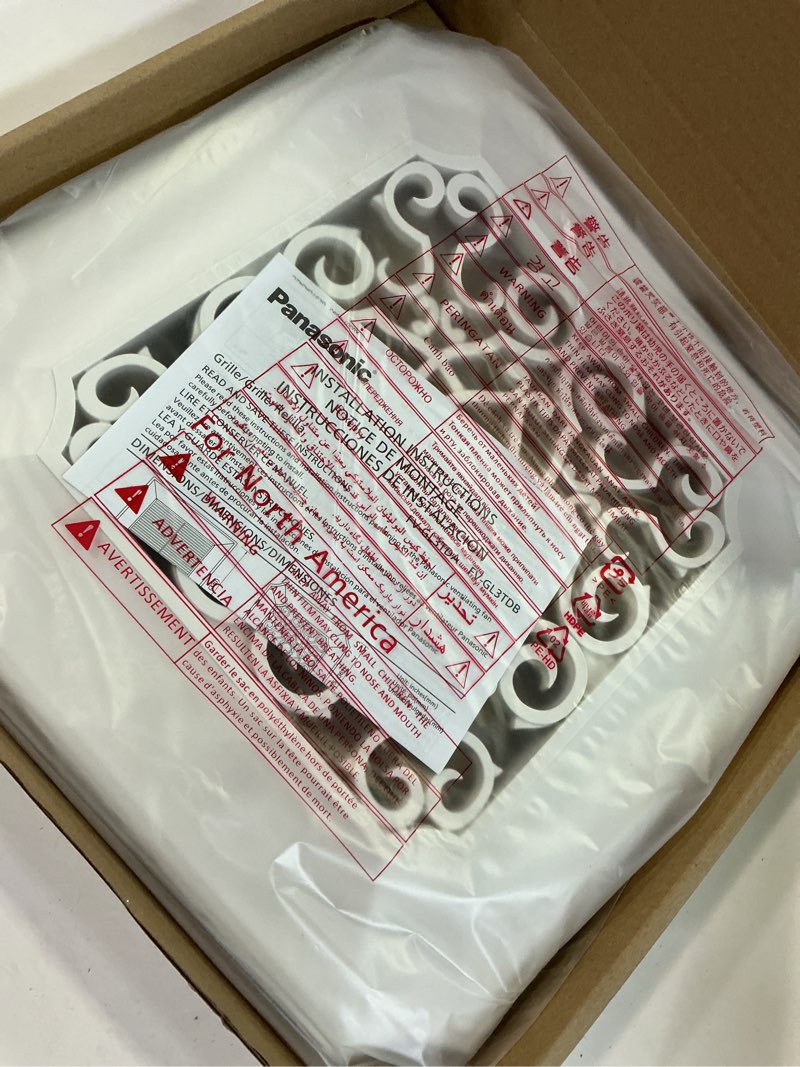 Condition photo showing Good Condition for panasonic fv-gl3tdb designer grille fan cover, 14.5 inch 14.5in grille