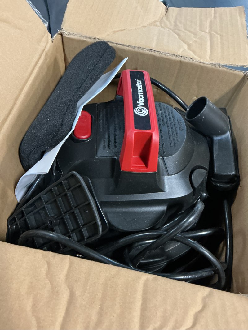 Condition photo showing As Is for vacmaster 2.5-gallon* 2 peak hp wall mountable wet/dry vacuum – vom205p 1101