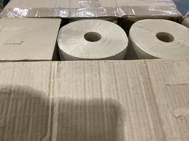 Condition photo showing New/Like New for Tork Natural Paper Hand Towel Roll H21 100% Recycled Fiber, Universal Fit 6 Rolls x 800 Ft (RK8002)