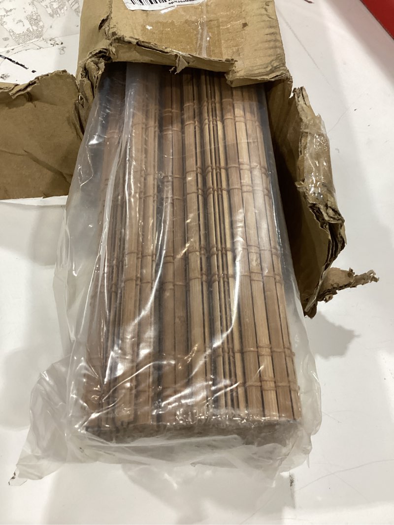 Condition photo showing Good Condition for lazblinds no tools no drill cordless bamboo roman shades, light filtering window treatment, roll up bamboo blinds for window 33'' w x 64'' h, ceylon light russet ceylon light russet 33'' w x 64'' h