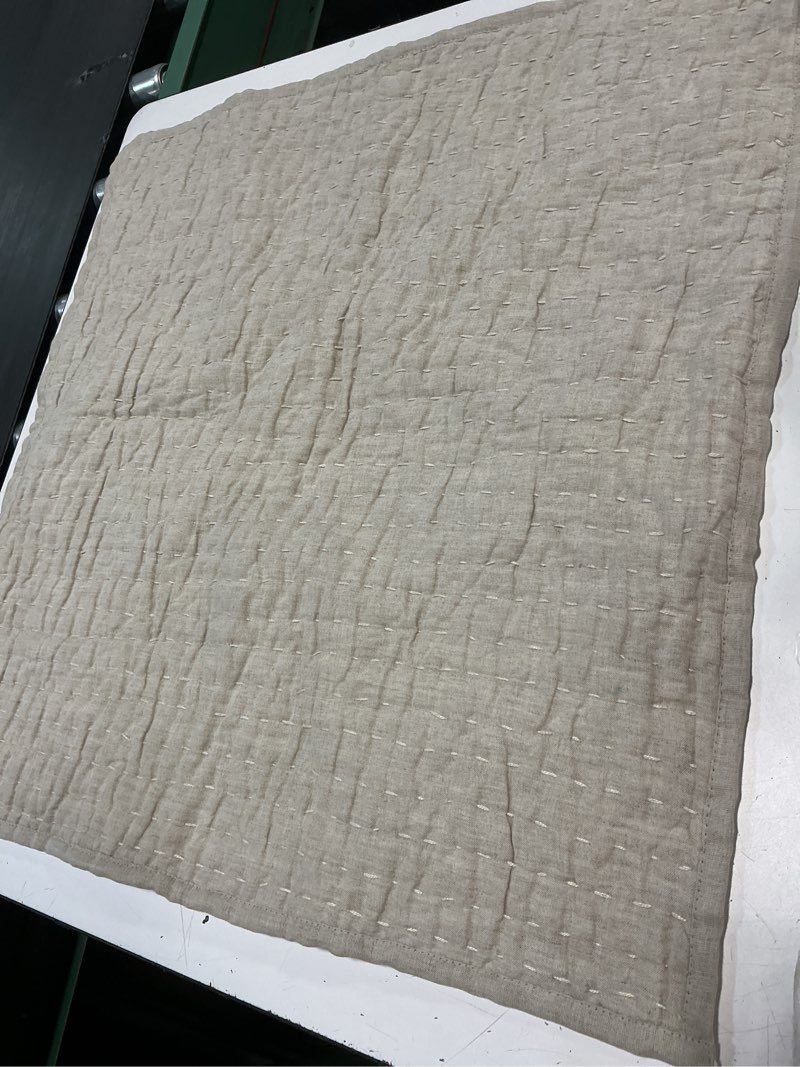 quince cotton slub pillow cover (set of 2) cream 26x26 in