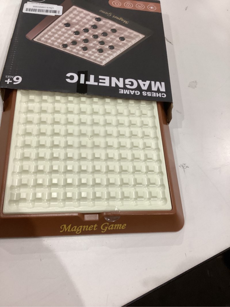 Condition photo showing Good Condition for magnet game, board games for adults and kids with storage board, family games for kids and adults, magnetic game chess for family game night, 2-4 players