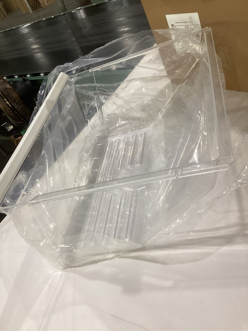 Condition photo showing Good Condition for [2 pack] upgraded 2188656 fridge crisper drawer humidity control drawer upper & 2188664 crisper bin lower for whirlpool fridge crisper drawer,kenmore whirlpool refrigerator drawer replacement parts