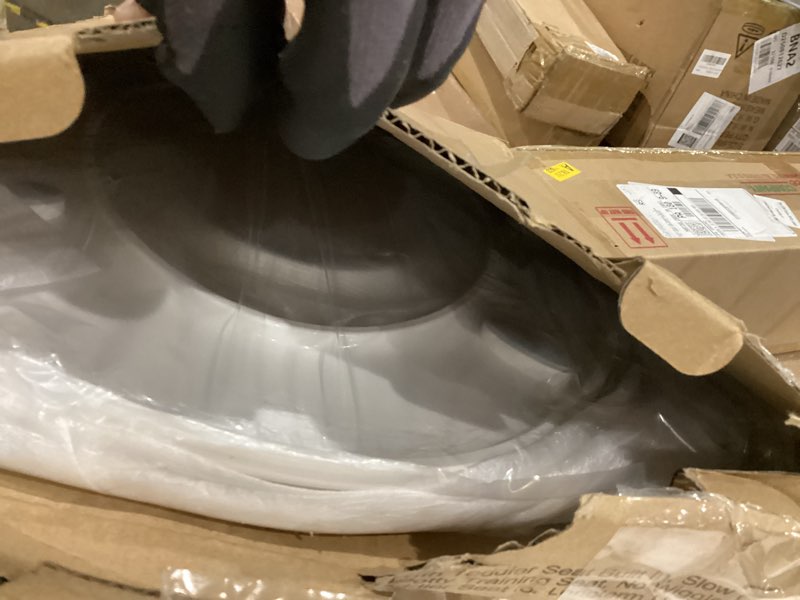 Condition photo showing As Is for 1M Family Toilet Seat, Patented Slow Close & Quick Releasing Technology, Anti-Wiggling, Easy to Install and Clean, Standard Elongated with Toddler Seat Built In (1 Piece) 1 Elongated with Toddler Seat Built In