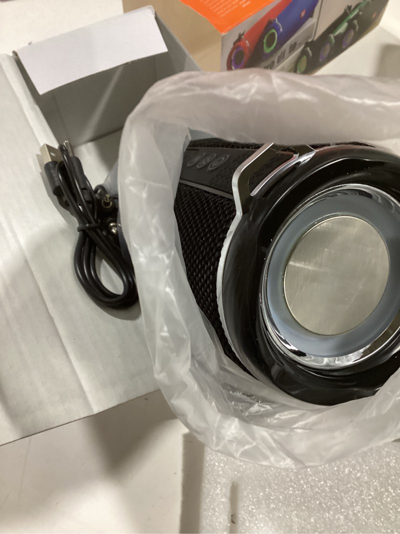Condition photo showing New/Like New for T&G Portable Bluetooth Speaker, 30W 360° Surround Sound IPX4 Waterproof Wireless Speakers, HD Call, RGB Lights, 20H Playtime for Home/Party/Outdoor/Beach, White Elephant Gift