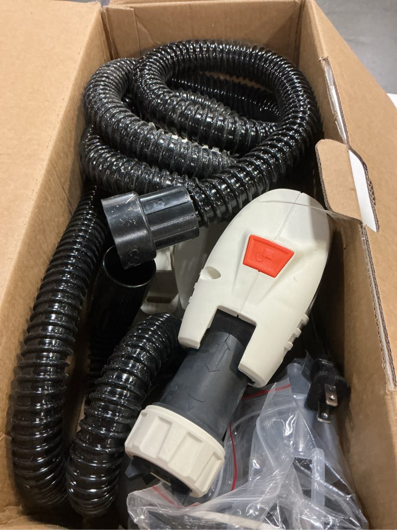 Condition photo showing As Is for tilswall paint sprayer, 800w hvlp 1200ml/min electric spray paint gun with 2.5m air hose, 1300ml detachable container, 3 nozzle sizes & 3 patterns, power painter for furniture, cabinet (white)