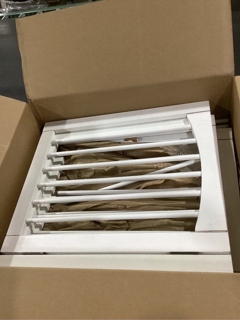 Condition photo showing As Is for Tabago 4-Panel Foldable Freestanding Wooden Pet Gate 24"x20" – Expands up to 60", White & Natural Do