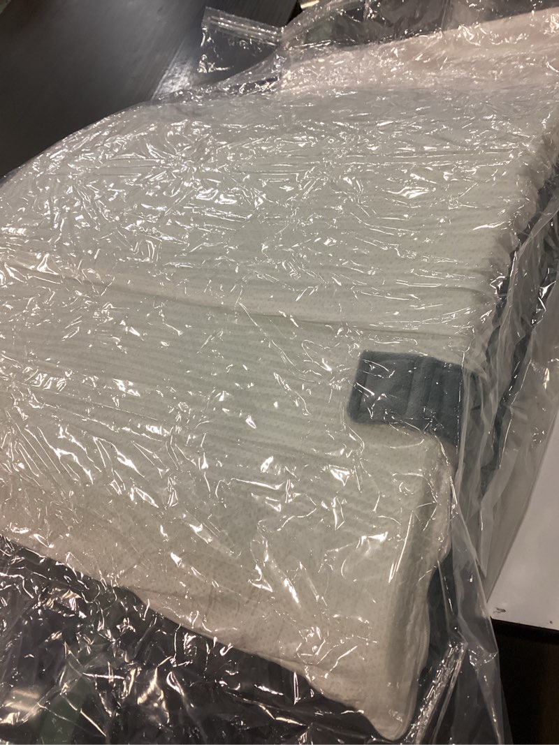 Condition photo showing As Is for Kingfun 4PCS Orthopedic Bed Wedge Pillow Set for Headboard, Post Surgery Memory Foam Support Pillows for Back, Neck and Leg Pain Relief, Adjustable Triangle Pillow - Acid Reflux, Anti Snoring & GERD Navy 4 Piece Set