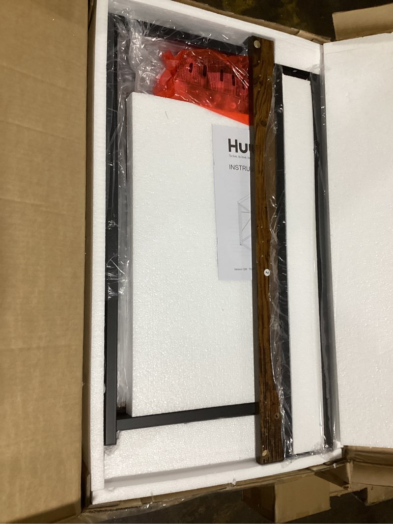 Condition photo showing Good Condition for Huuger Folding Desk for Small Spaces, 31.5 Inch Foldable Computer Table, for Home Office, Study, Bedroom, Dorm, Space Saving, Small Writing Work Office Computer Desk, Easy to Fold, Rustic Brown