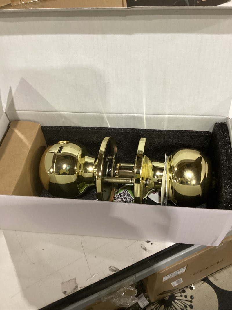 Condition photo showing Good Condition for fingerprint door lock, smart fingerprint door knob with locks, biometric door lock with app control & key, keyless thumbprint entry door locks for bedrooms, front door, home, apartment-polished brass with app-polished brass