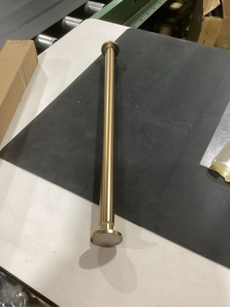 Condition photo showing Good Condition for random shower arm with flange,gold 4 inches ceiling mount shower head extension arm straight arm ceiling-mounted for fixed shower head,brushed gold.rd91038-4bg 4? brushed gold(round flange)