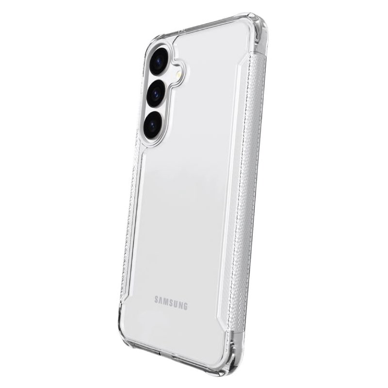 onn dual-layer phone case for samsung galaxy s25 / samsung galaxy s24 - clear