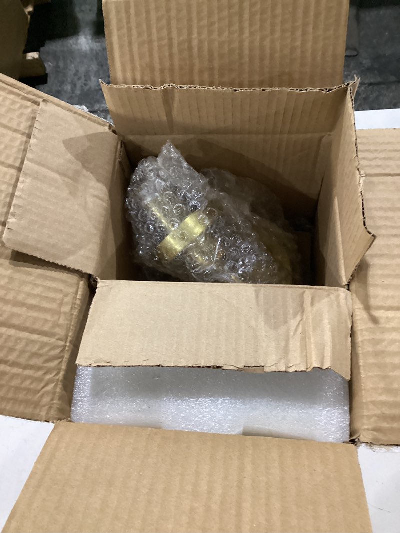 Condition photo showing New/Like New for wall sconces set of two, modern bathroom sconces with clear glass, hardwired sconces wall decor set of 2, wall lights for living room mirror bedroom hallway kitchen (brushed gold)
