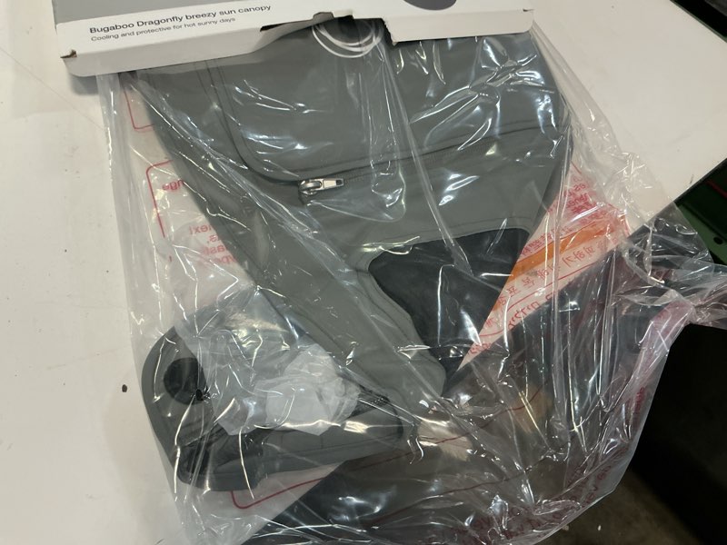 Condition photo showing Good Condition for bugaboo dragonfly breezy sun canopy stroller cover - moon gray
