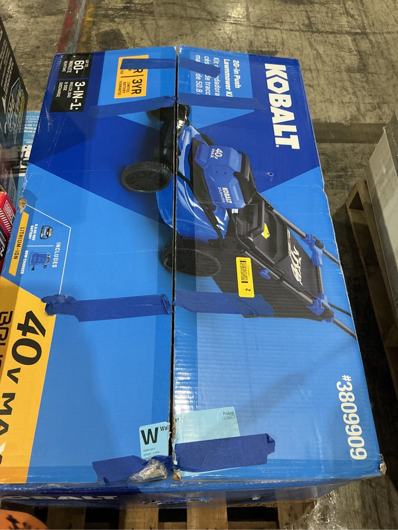Condition photo showing Good Condition for kobalt gen4 40-volt, (1) 6 ah 20-in push lawn mower battery walk mower, item #3809909 | model #kpm 1040a-03