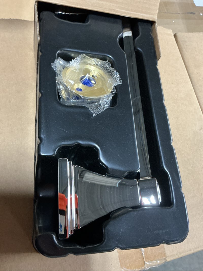 Condition photo showing New/Like New for signature hardware 946634 pinecrest wall-mounted toilet paper holder chrome bathroom hardware and accessories bathroom hardware toilet paper holders