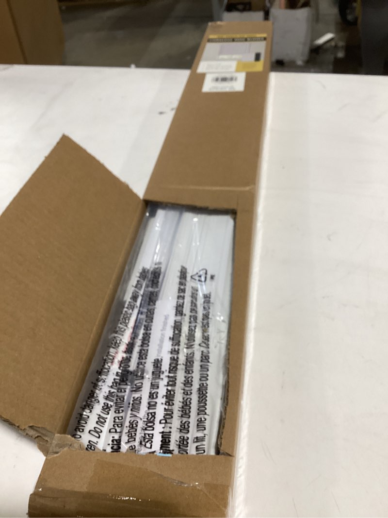 Condition photo showing Good Condition for unishades no drill blinds for windows 1" vinyl l-shaped slats cordless mini blinds for home, for window size 30.5" w × 48" h white white 30.5" w × 48" h