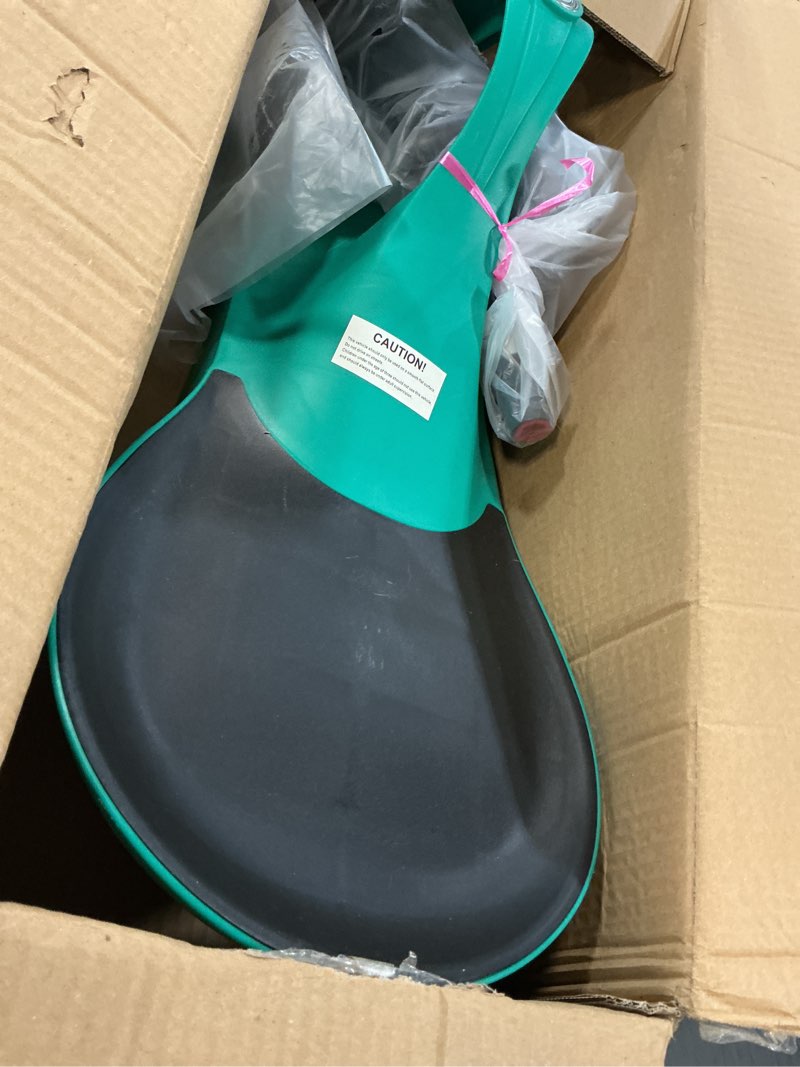 Condition photo showing Good Condition for wiggle car ride on toy - no batteries, gears or pedals - twist, swivel, go - outdoor ride ons for kids 3 years and up by lil' rider (green) green and black