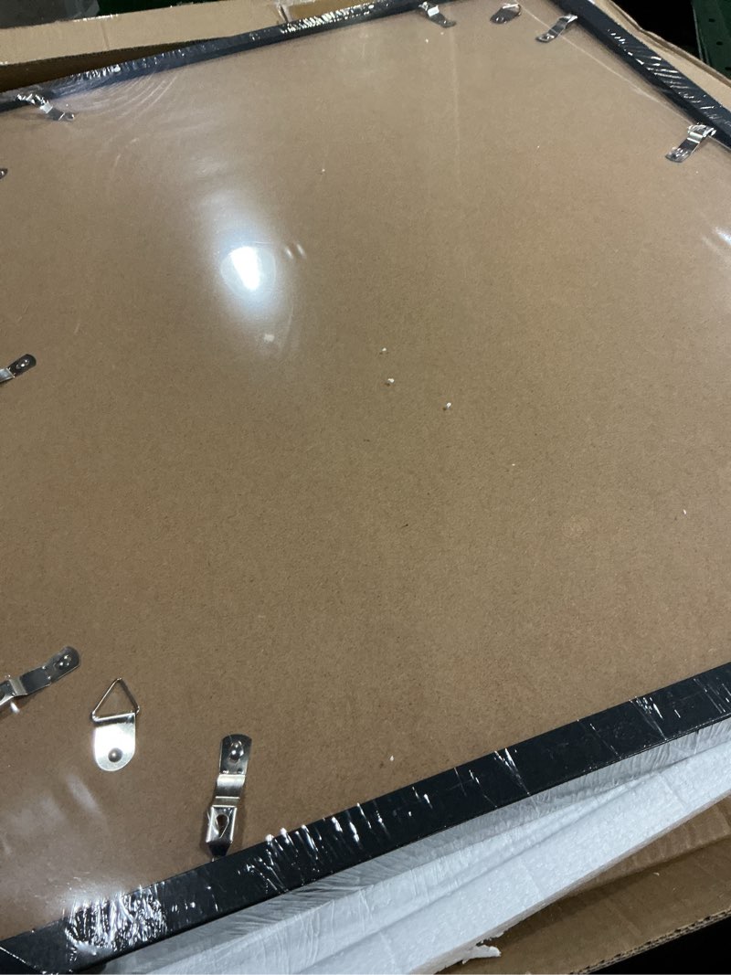 Condition photo showing Good Condition for 20x24 picture frame set of 2, 20 x 24 wood poster frames with mat for 16x20, wooden photo frames with tempered glass cover for wall display,black black 20x24-2pack