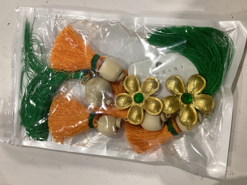 Condition photo showing As Is for wholesale the jade petal drip earrings