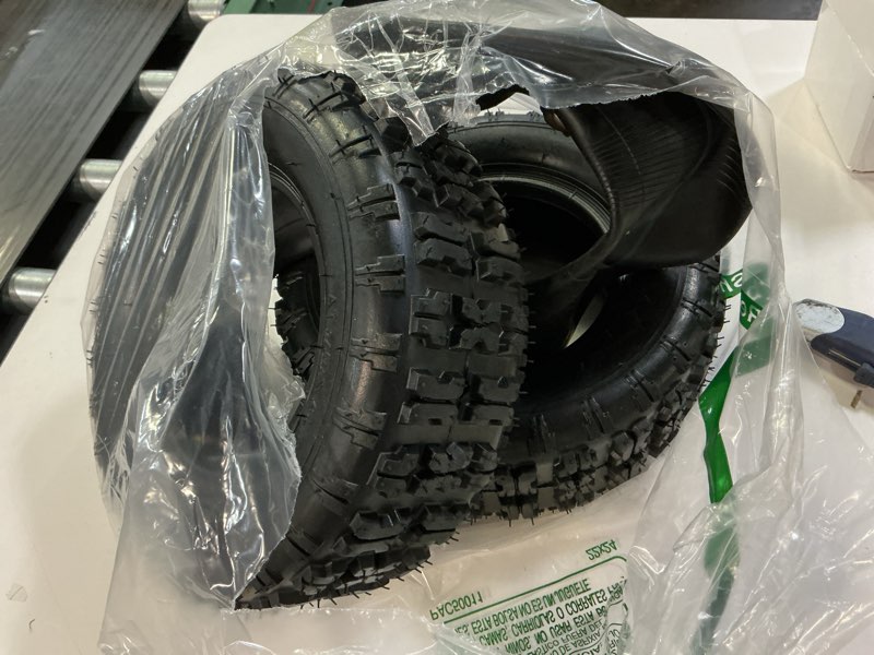 Condition photo showing Good Condition for 13x5x6 13x5.00-6 tire and inner tube for rototiller snow blower garden trailer quad 4 wheeler mini bike tiller golf cart atv garden cart 2 pack