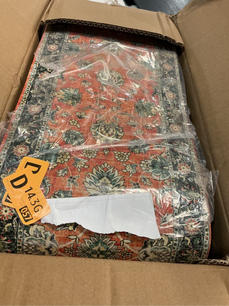 Condition photo showing New/Like New for ojia vintage stair treads non-slip stair runners for wooden steps indoor 15pcs 30"x8" carpet stair treads stair mats staircase step treads for kids, elders and dogs, stair covers, red 30" x 8" red 15