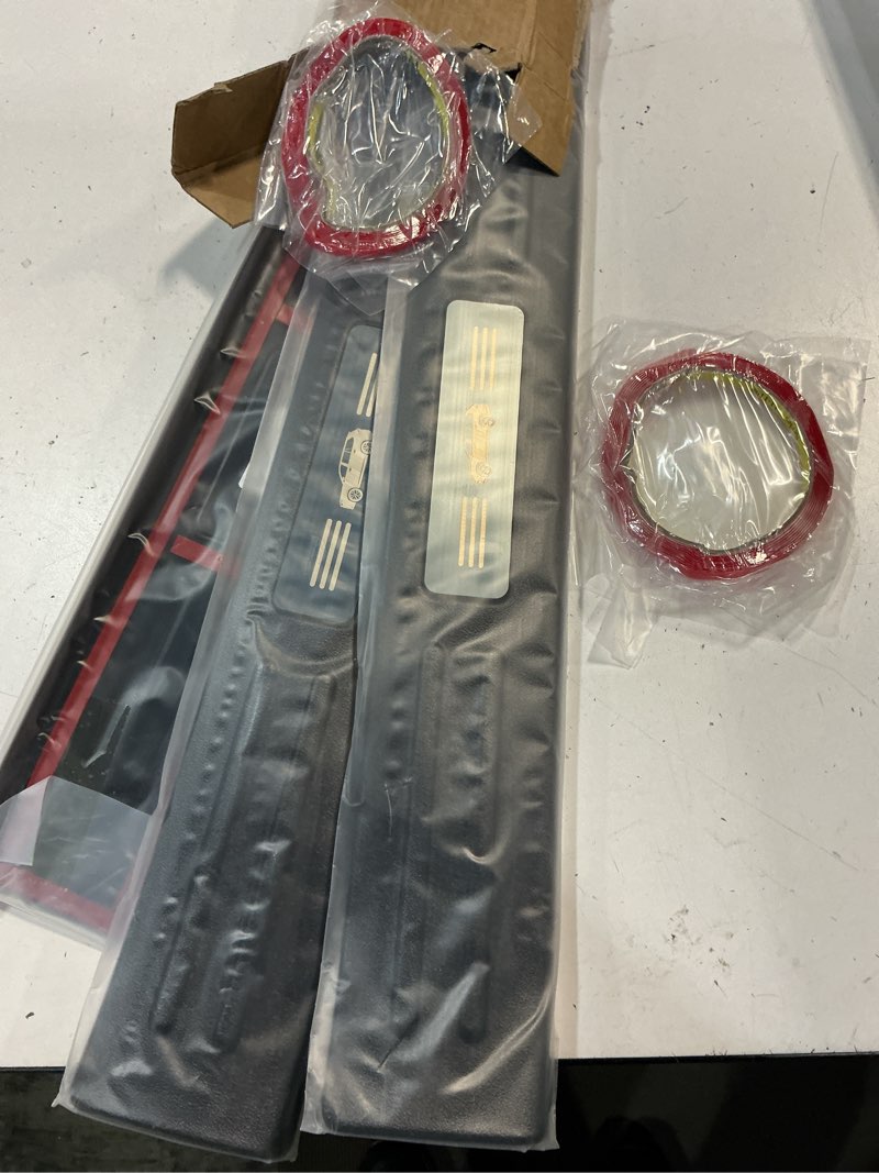 Condition photo showing New/Like New for bibloz abs material door sill protector compatible with toyota grand highlander (include hybrid) le/xle/limited/platinum accessories 2024 2025 2026 door sill guards trim(not for highlander)
