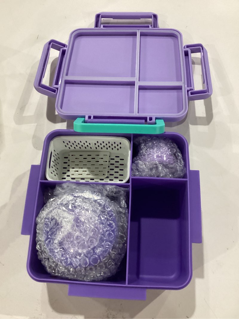 Condition photo showing As Is for Norxely Bento Box for Kids with Thermos, [Large Capacity] Insulated Kids Lunch Box with 4 Compartmen