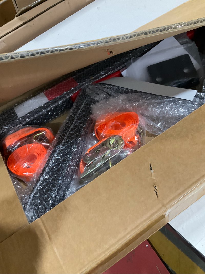 Condition photo showing Good Condition for jy performance truck bed extender, pickup truck bed extender hitch mount, 2 in 1 design foldable 500lbs capacity truck bed extension for kayak canoe ladder lumber