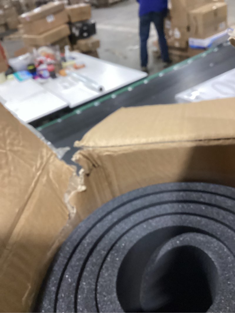 Condition photo showing New/Like New for Yoga Mat Premium Non Slip Thick – Extra Comfortable Exercise Mat for Home Workouts, Pilates, Stretching & Gym – Cushioned NBR Foam, Gym Mat with Strap, for Women & Men Black 74.5 x 24 x 0.6 in