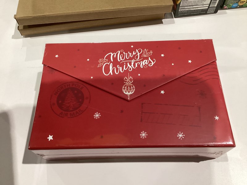Condition photo showing New/Like New for BIOBROWN Boxed Christmas Cards with Envelopes and Card Organizer (Pack of 24)—Boxed Holiday Gift Card and Envelopes Christmas Gift Cards Assortment Box with Storage Case and Wax-Style Stickers Christmas Box