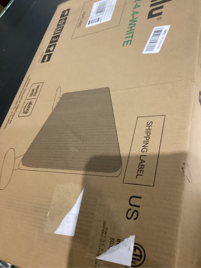 Condition photo showing As Is for Ballu Mica Infrared Space Heater Indoor Use,Large Room Panel Heater with Programmable Thermostat,WiFi App Control,Portable Stand or Wall Mount,Energy Efficient Smart Quiet Heater,Work with Alexa,White