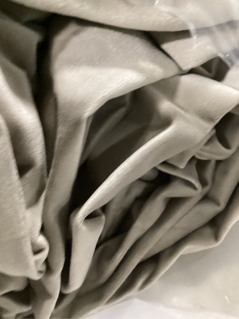 Condition photo showing Good Condition for ryb home camel beige velvet curtains 102 inches, back tab soft fabric room darkening thermal insulated luxurious home decor curtains for living room bedroom, w 52" x l 102", 2 panels set camel beige 52"w x 102"l (pack of 2)