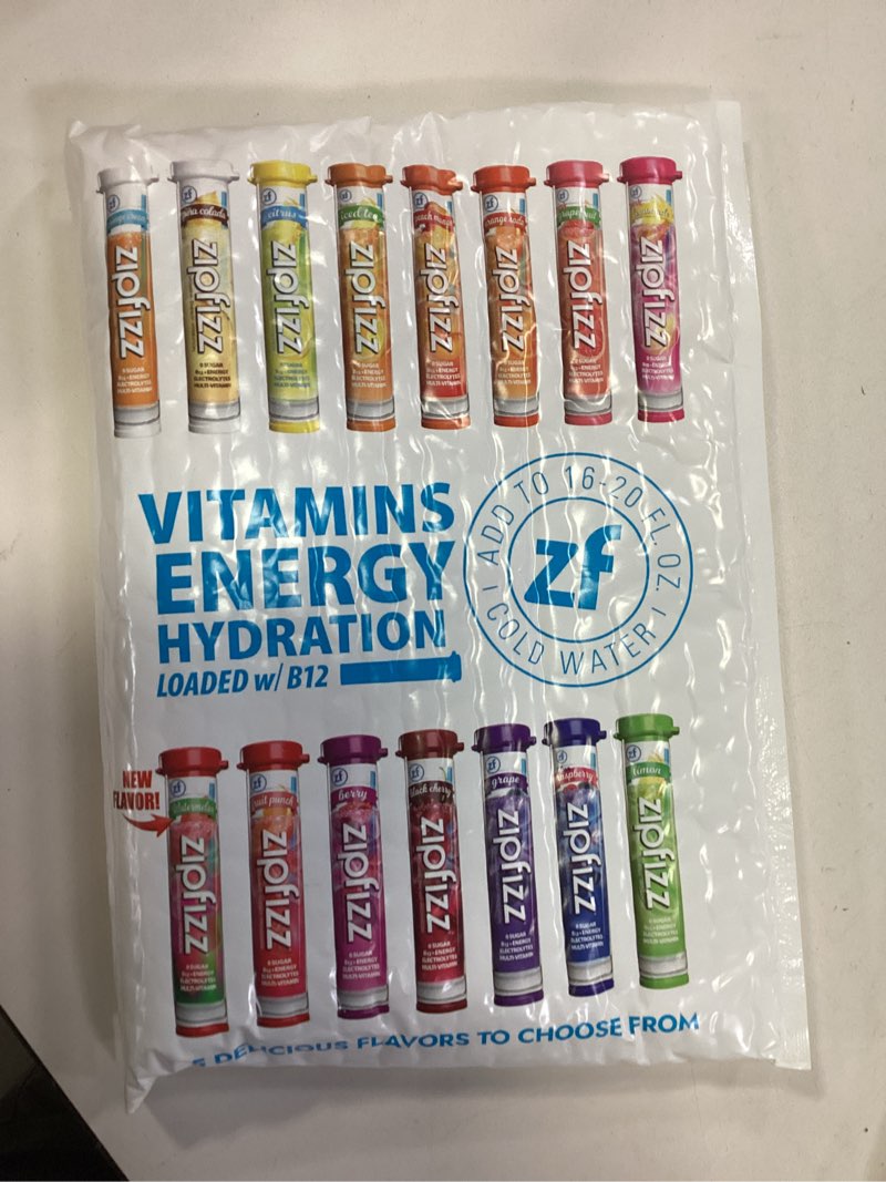 Condition photo showing New/Like New for Zipfizz Daily Energy Drink Powder, Variety Pack, 15 Pack | 3-in-1 Sustained Energy, Rapid Hydration, and Essential Vitamins | Sugar-Free | Electrolyte Powder | Contains Vitamin B-12 & Antioxidants Variety 0.39 Ounce (Pack of 15) (best by 4.2026)